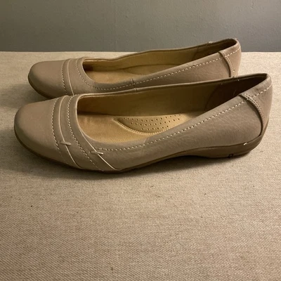 Zapatos planos Life Stride para mujer 6,5 M de cuero tostado sin cordones Foto 1 de 4