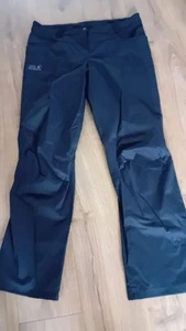 JACK WOLFSKIN Womens Waterproof Trousers Black Regular Straight 12 - Picture 1 of 7