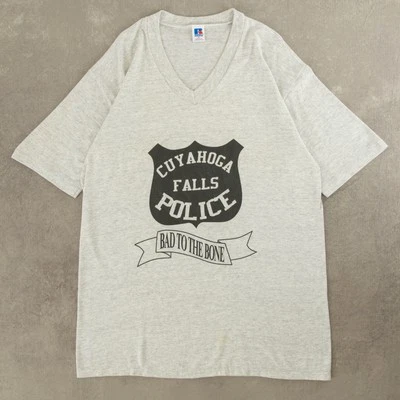 Camiseta Russell Athletic Vintage Años 90 Cuyahoga Gráfica XL Para Mujer Gris Foto 1 de 4