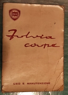 Lancia Fulvia Coupè 1965 manuale uso manutenzione libretto istruzioni originale - Immagine 1 di 4