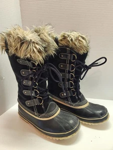 Sorel Joan of Arctic Damengröße 6 schwarz Wildleder wasserdicht Schneestiefel NL1540-010 - Bild 1 von 12