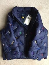 Polo Ralph Lauren Toddler Kids Unisex Quilted Down Jacket Navy Size 4/4T