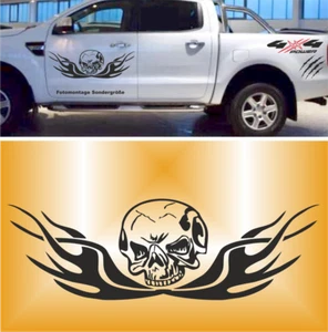 1x 80cm x 26cm,Biker Rocker Heckscheiben Aufkleber HD Bike Custom Sticker 4x4 us - Bild 1 von 5