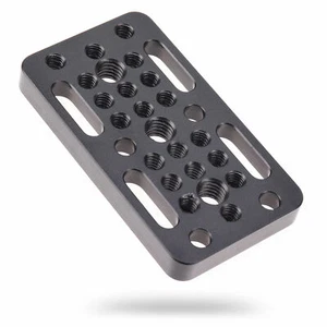 Placa de queso conmutadora rosca de 1/4" y 3/8" para DSLR Railblock Dovetai varillas cortas - Imagen 1 de 5