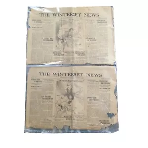 The winterset News 1928 Newspaper's (2) Iowa Covers Farmer - Picture 1 of 6
