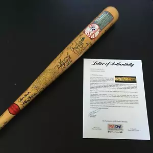 New York Yankees Hall Of Fame & Greats Signed Cooperstown Bat 62 Sigs! PSA DNA - Picture 1 of 11