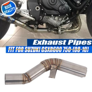 Modificado para Suzuki GSXR 750 600 2008~2010 09 tubo de conexión de tubo de enlace medio de escape - Imagen 1 de 13