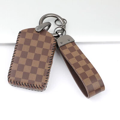 Funda de cuero negra para Volvo S60 S90 V90 XC40 XC60 XC90 4 botones llavero Foto 1 de 4