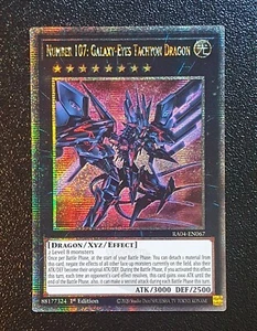 Yugioh RA04-EN067 Number 107: Galaxy-Eyes Tachyon Dragon QCSR 1st MINT - Picture 1 of 3