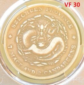 1898-1908 China Szechuan Silver Dollar Dragon Coin PCGS Y-238 L&M-345 VF 30