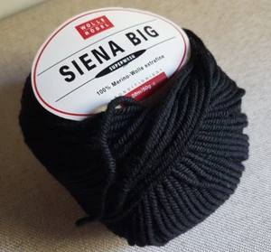 2x50 Gramm Wolle Rödel. 100% Merino extrafine superwash. Schwarz. - Bild 1 von 3