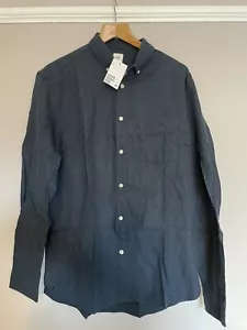 H&M Boys Shirt - Dark blue - Size L - Brand New With Tags - Picture 1 of 5