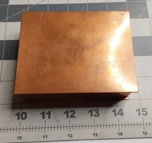 Copper Hand Wrought Box by E S Harrington - Picture 1 of 7