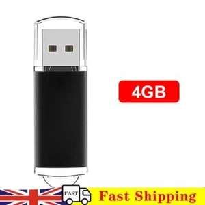 CW10029 High Speed USB 2.0 Flash Drive Clear Cap Thumb Drive (4GB Black) - Afbeelding 1 van 12