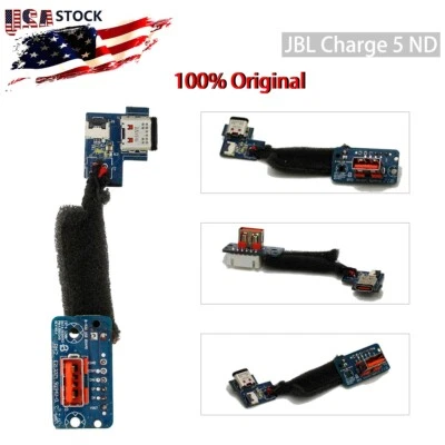 Conector de base de conector de alimentación de placa de puerto de carga USB de fabricante de equipos originales para JBL Charge 5 ND NUEVO EE. UU. Foto 1 de 4