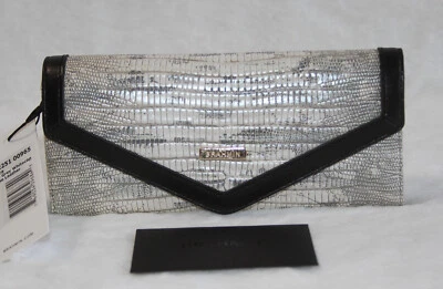 Cartera BRAHMIN Veronica Cuero Gris Precioso Gorra Blanca Nueva con Etiquetas Foto 1 de 4