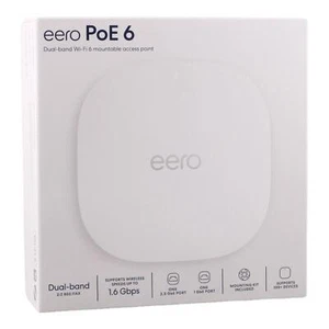 Eero PoE 6 T011111 T010001 Dual-Band Ceiling/Wall-Mountable Wi-Fi 6 Access Point - Picture 1 of 8