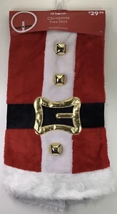 Gonna Albero di Natale 48" A Casa Ecopelliccia Costume Babbo Natale con Campanelle Jingle / 3m - Foto 1 di 8