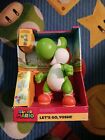 Super Mario Let's Go 12" Yoshi Activated Sounds Chomping Action Jakks New in Box