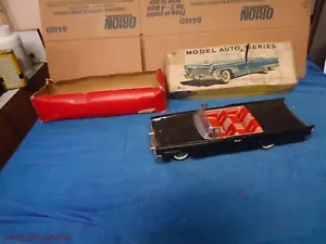 Vintage 1960er Bandai Blechreibung 1958 Lincoln Continental Mark III W RATTY BOX - Bild 1 von 12