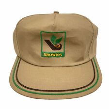 VTG Brown’s Seed Corn Snapback Hat Kap King Made In USA Adjustable