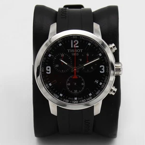 Herren Tissot PRC 200 schwarzes Zifferblatt gebraucht T055.417.17.057.00 - Bild 1 von 7