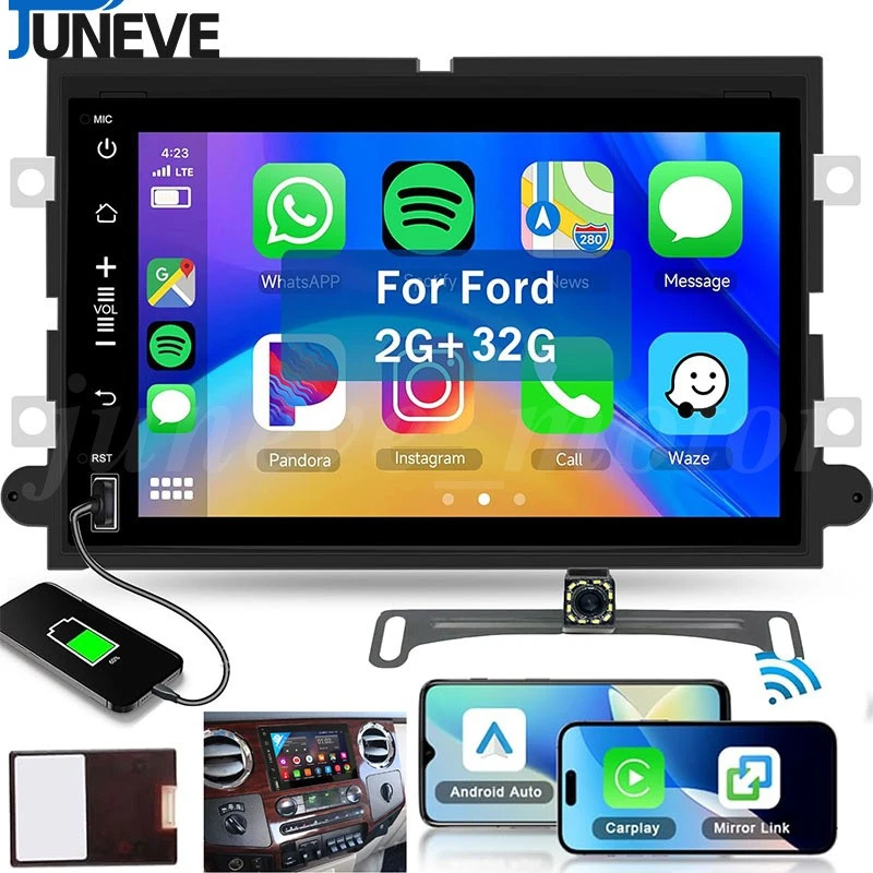 Apple CarPlay Car Radio GPS Stereo For Ford F-250 F-350 Super Duty 2006-2014 - Изображение 1 из 4