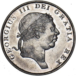 1814 Eighteenpence Bank Medaille - George III britische Silbermünze - sehr schön - Bild 1 von 2