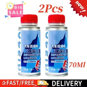2x Freeze Aircon Top Up Refrigerant Gas with Oil (70ml) A C Refill - Picture 1 of 9