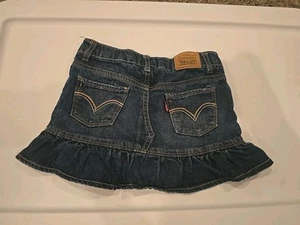 Levi's Jean Ruffled Sparkly Scooter/Skort, Girl's Size 6x. ADORABLE! - Picture 1 of 8