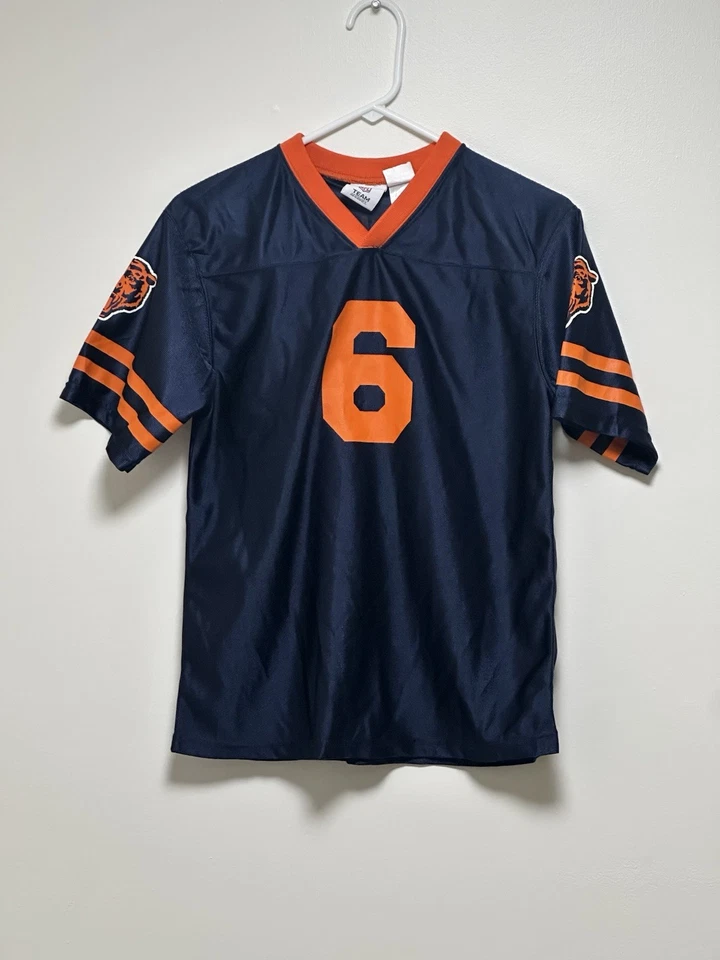 Camiseta deportiva azul del equipo de la NFL de los Chicago Bears Jay Cutler #6 talla 14-16 XL Foto 1 de 3