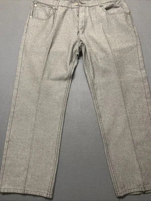 Pantalones de mezclilla clásicos holgados de pierna recta grises Old Skool para hombre 44 Foto 1 de 4