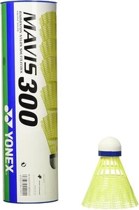 Yonex Mavis Yellow Badminton Nylon Shuttlecock 1/2 Dozen - Picture 1 of 9