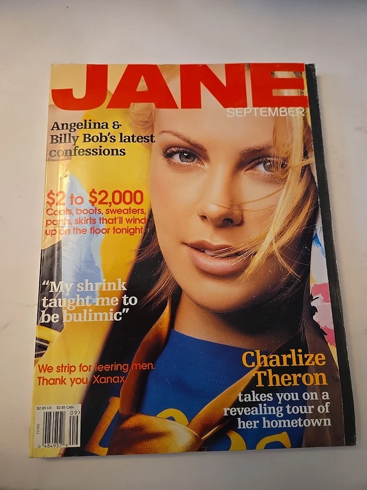 JANE magazine September 2001 - Charlize Theron ￼ Foto 1 de 1