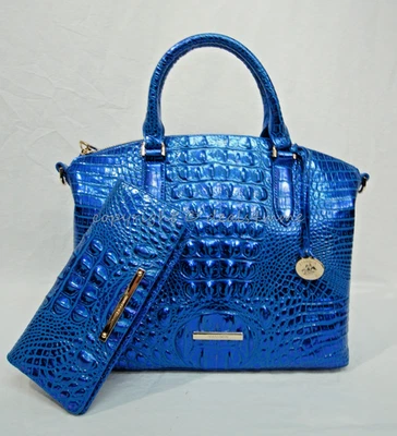 CONJUNTO de Cartera/Bolso de Hombro Brahmin Duxbury + Cartera Ady Poción de Cobalto Melbourne Foto 1 de 4