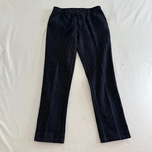 Marc By Marc Jacobs Pants Womans 8 Blue Chambray Wool Blend Mid Rise Slacks VTG - Picture 1 of 12