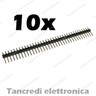 10pz Connettori strip line 40 poli pin maschio L=6mm stripline separabili header