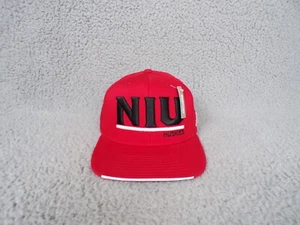 NIU Huskies Hat Cap Mens Snapback Red Northern Illinois Adidas Climalite New NWT - Picture 1 of 13