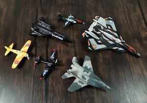 Lot of Military Style Diecast Jet Planes Hot Wheels Size Toys