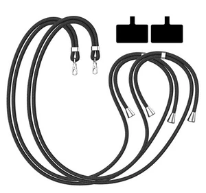 Lot de 2 lanières de téléphone portable universelles, collier bandoulière réglable mains libres - Photo 1 sur 6