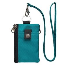 Blocking Small Wallet with Keying ID Window Zippered Purse for Cards and Coins