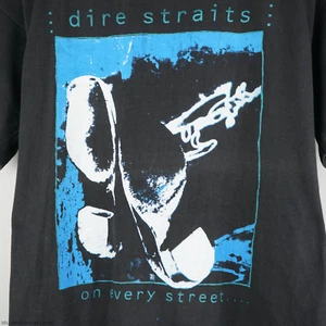 Camiseta negra de algodón Dire Straits regalo para fans todas las tallas JK624 - Imagen 1 de 3