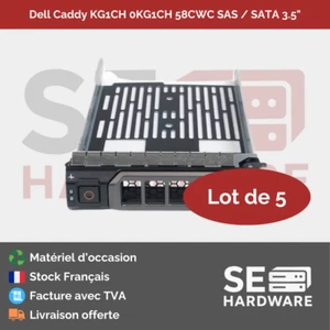 Dell 3,5" SAS SATA Hotswap HDD Caddy 0Y79JP/Y79JP - 5er Pack - Bild 1 von 2