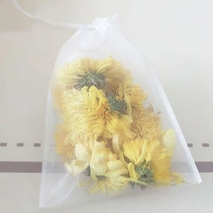 Bolsas de filtro vacías de nailon blanco fuerte resistentes al calor para té suelto/fruta seca - Imagen 1 de 3