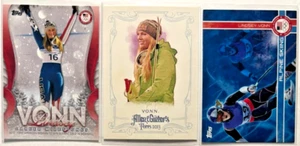 (3x) Lindsey Vonn 2013/14/18 Topps Olympics & Allen & Ginter's Skiing Lote - ¡EE. UU.! - Imagen 1 de 2