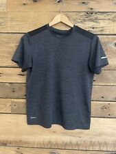 Boys Athletic Works Short Sleeve Quick Dry Athletic T Shirt Sz 14/16 Gray