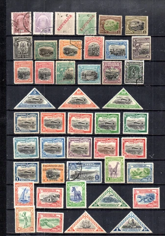 PORTUGUESE MOZAMBIQUE COMPANY.  VINTAGE COLLECTION OF 54 DIFFERENT STAMPS Cover