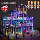 New Doll House Colorful Light and 14Room Huge Dollhouse with Dolls Gift For Girl