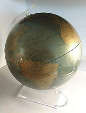 VINTAGE REPLOGLE DIAMOND MARQUISE SERIES 12" GLOBE WITH LUCITE STAND MID-CENTURY