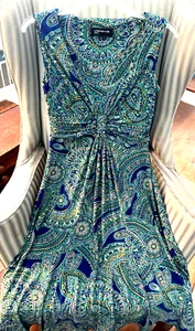 Jones New York Signature Damen Kleid abstraktes Design Twist Front. (8) - Bild 1 von 4